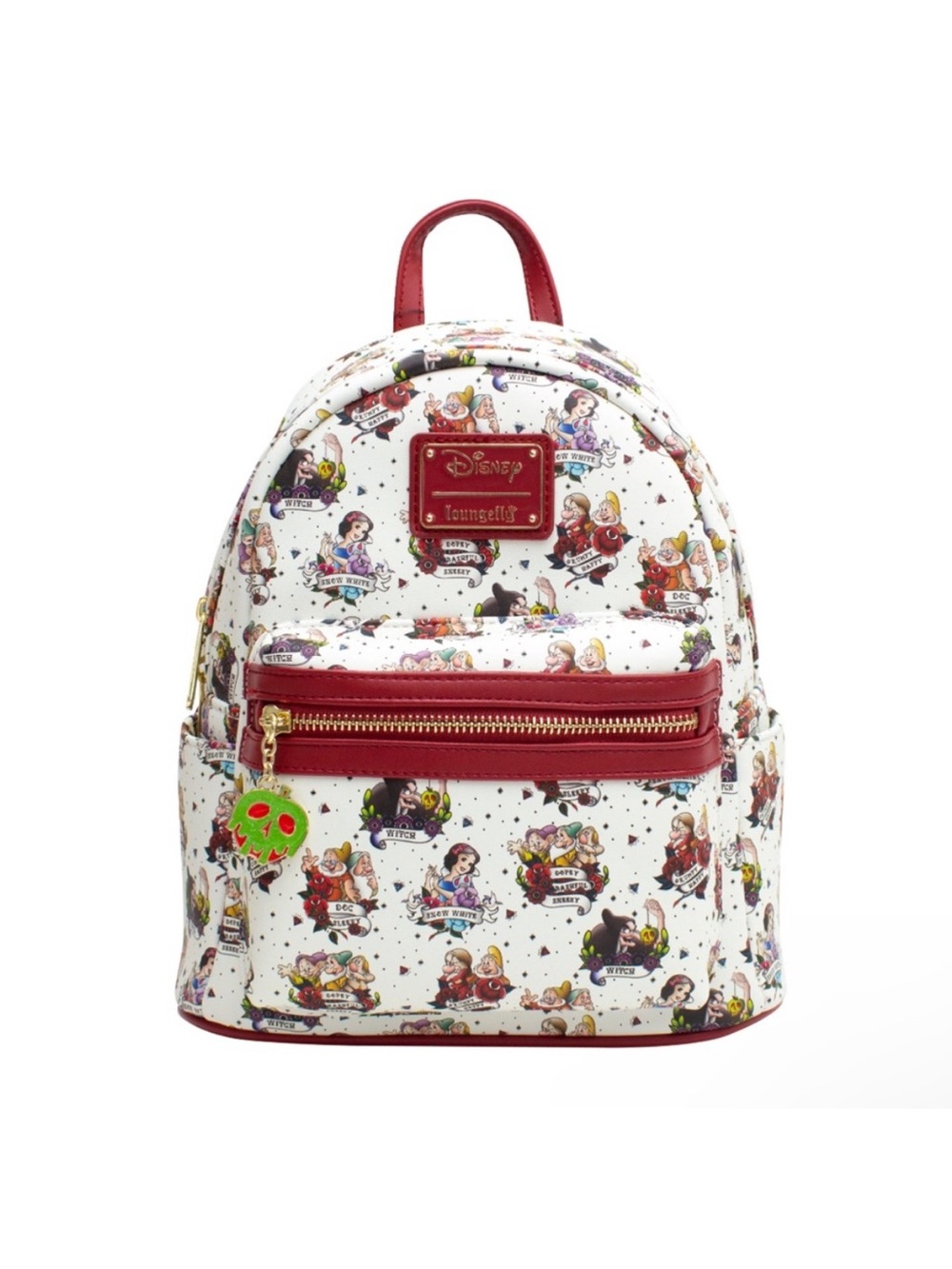 NWT Loungefly Disney Snow White Tattoo AOP Backpack